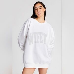 The Bar White 'Wifey' Sweatshirt
